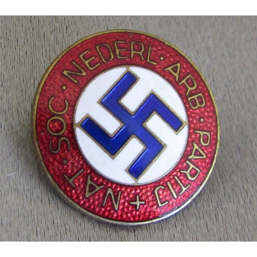 National Socialist Dutch Workers Party Badge 