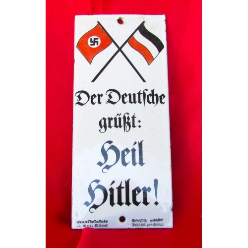 "Der Deutsche grüßt: Heil Hitler!" Sign # 5369