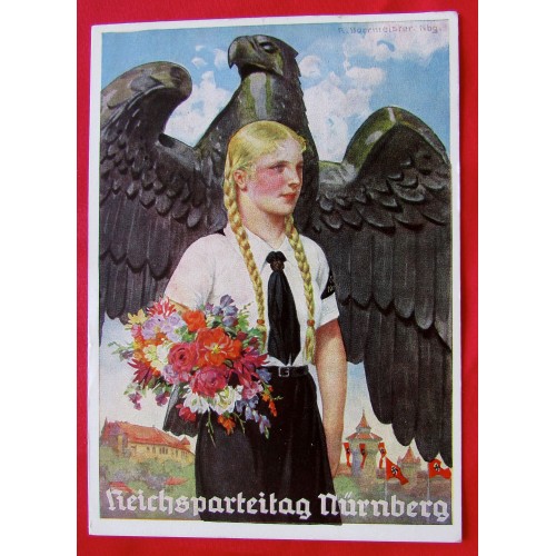 Reichsparteitag Nürnberg BDM Postcard # 5391
