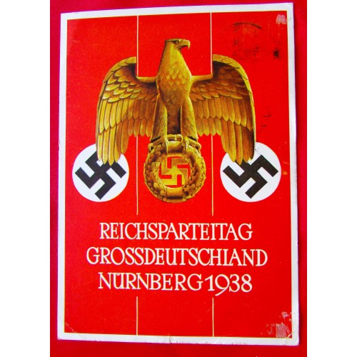 Reichsparteitag Grossdeutschland Nürnberg 1938 Postcard # 5396