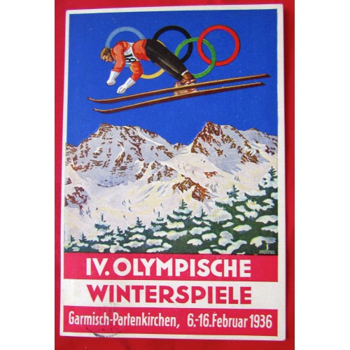 IV. Olympische Winterspiele Postcard