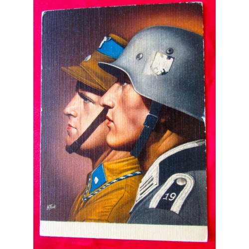 SA Wehrmacht Postcard  # 5420