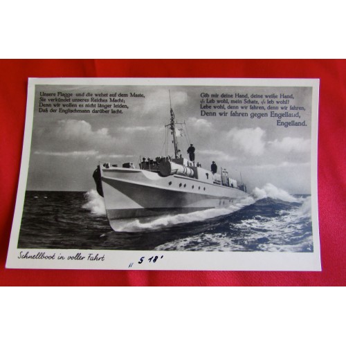 Schnellboot Postcard