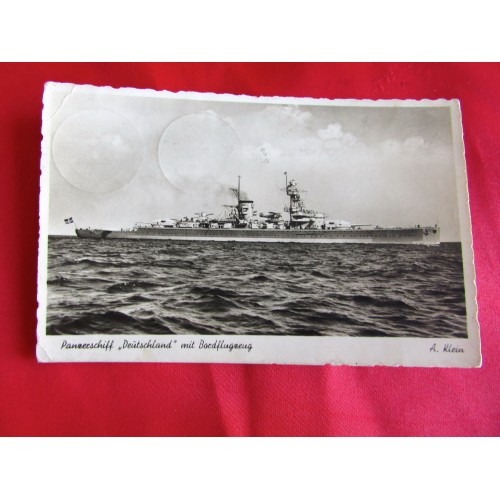 Panzerschiff Deutschland Postcard # 5454