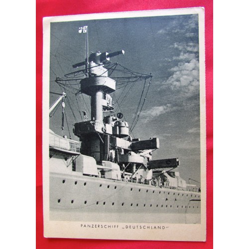 Panzerschiff Deutschland Postcard