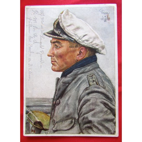 Kapitänleutnant Günther Prien, der Held von Scapa Flow Postcard