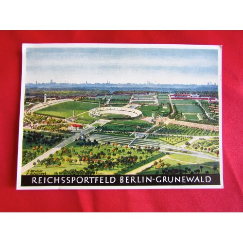 Werbe Postkarte Nr. 10 für die Olympischen Spiele Postcard # 5514