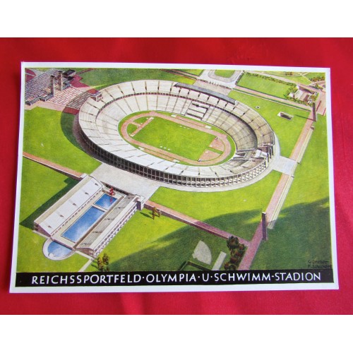 Werbe Postkarte Nr. 9 für die Olympischen Spiele Postcard # 5515