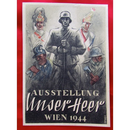 Ausstellung Unser Heer Wien 1944 Postcard