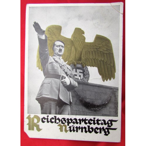 Adolf Hitler Reichsparteitag Nürnberg Postcard