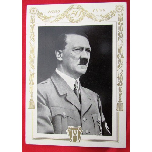 Hitler 50th Birthday Postcard