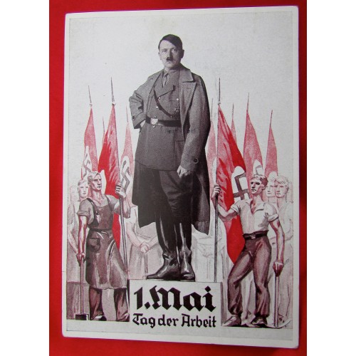 Adolf Hitler 1. Mai Tag der Arbeit Postcard # 5558