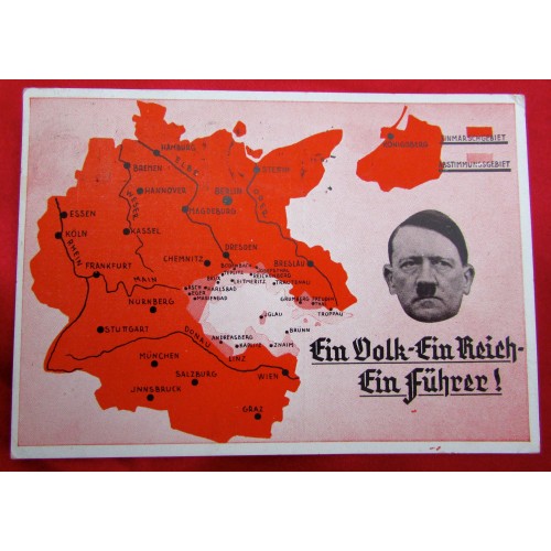 Ein Volk Ein Reich Ein Führer Postcard # 5564