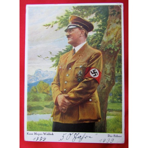 Kunz Meyer-Waldeck Der Führer Postcard # 5566