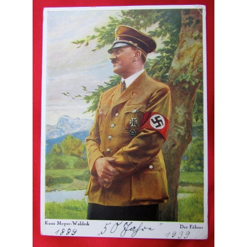 Kunz Meyer-Waldeck Der Führer Postcard # 5566