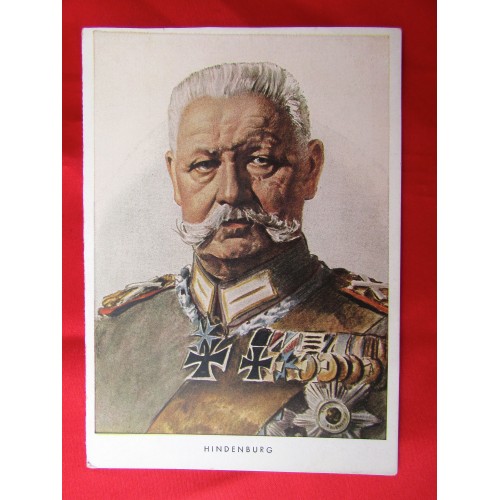 Paul von Hindenburg Postcard