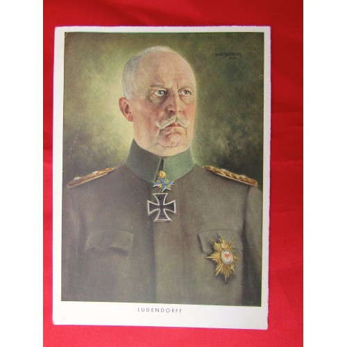Generalfeldmarschall Erich Ludendorff Postcard # 5586
