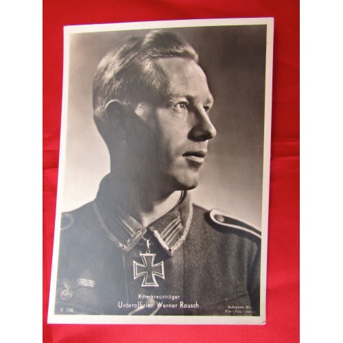 Unteroffizier Werner Rausch Postcard