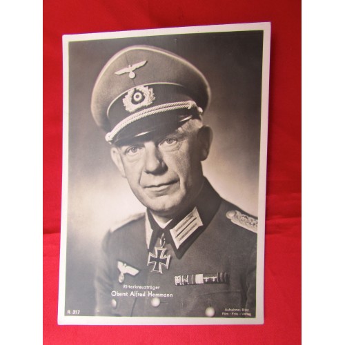 Oberst Alfred Hemmann Postcard # 5593