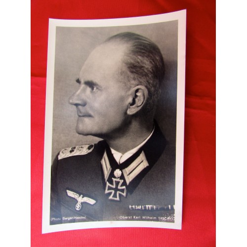 Oberst Karl Wilhelm Specht Postcard # 5613