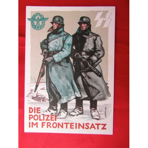 Die Polizei Im Fronteinsatz Postcard