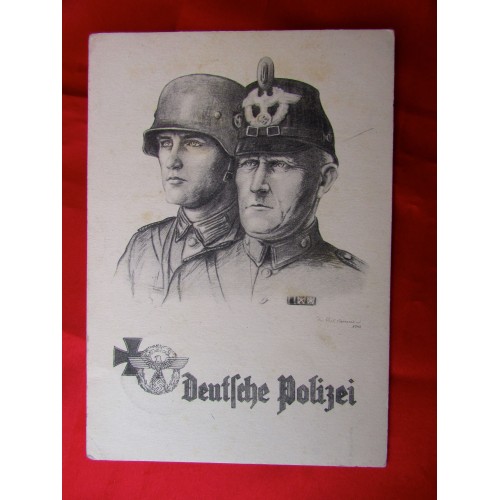 Deutsche Polizei Postcard