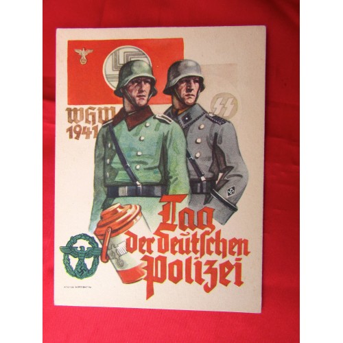 Tag der Deutschen Polizei 1941Postcard