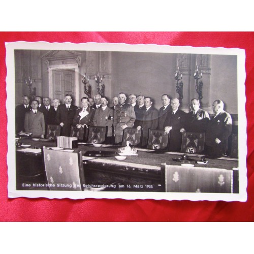 Eine historische Sitzung dei Reichsregierung am 16. März 1935 # 5697