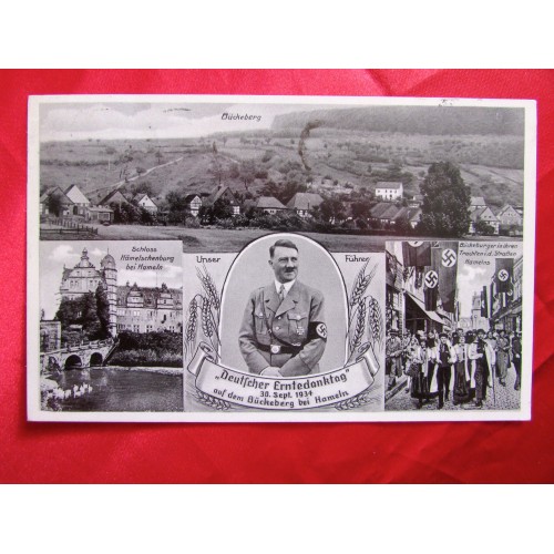 Hitler Deutscher Erntedanktag 1934 Postcard