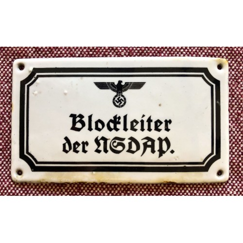 Blockleiter der NSDAP Sign # 5718