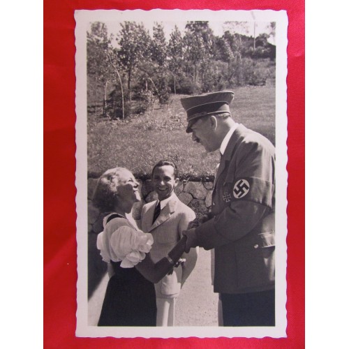 Hitler Goebbels Postcard # 5856