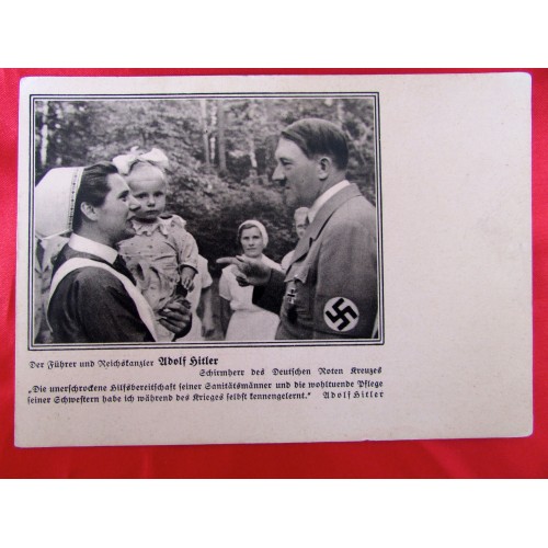 Hitler DRK Postcard 