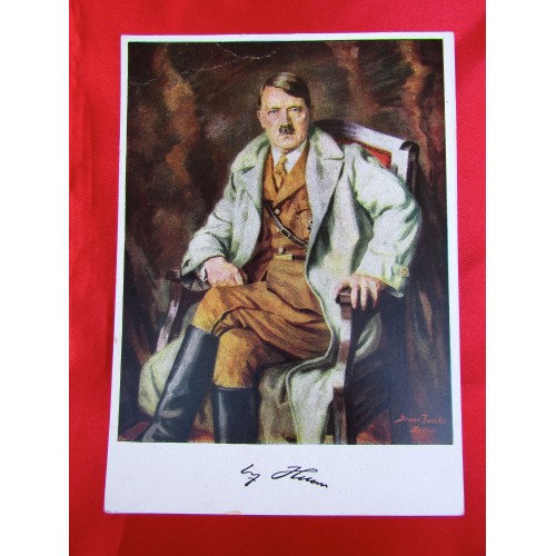 Adolf Hitler Color Postcard