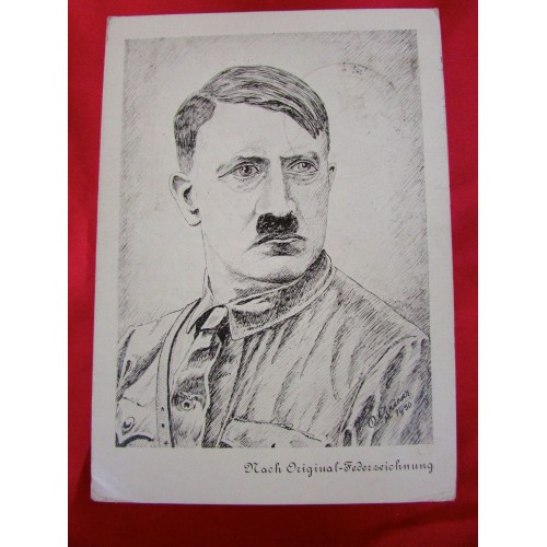 Adolf Hitler Postcard 