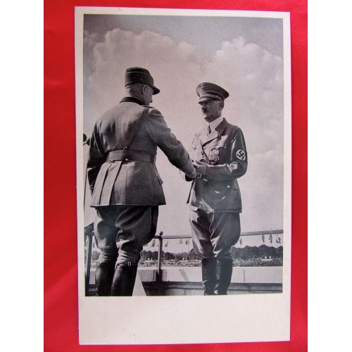 Hitler Hierl Postcard