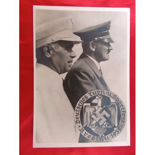 Hitler with Hans von Tschammer und Osten Postcard