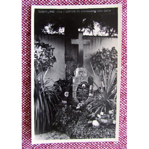 Grave of Hitler's Parents Postcard   # 5915