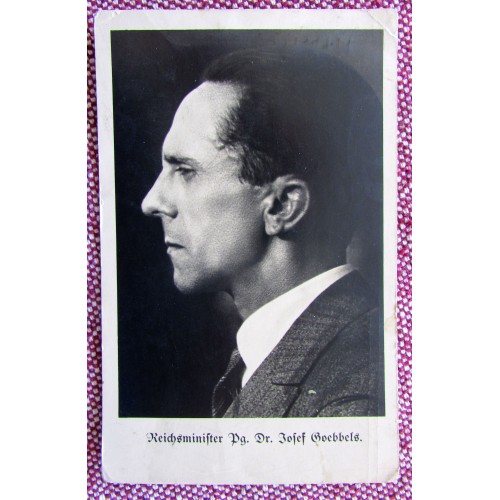 Reichsminister Pg. Dr. Josef Goebbels Postcard