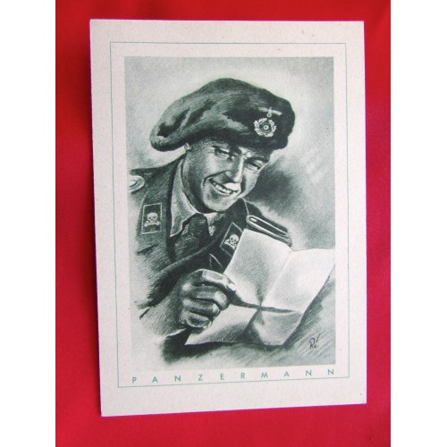 Der Deutsche Soldat Panzermann Postcard # 5969