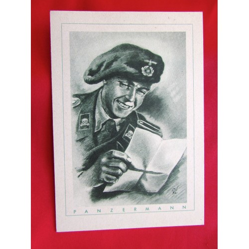 Der Deutsche Soldat Panzermann Postcard