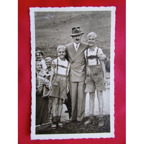 Hitler with Children Postcard  # 5985