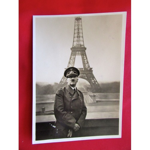 Hitler in Paris Postcard