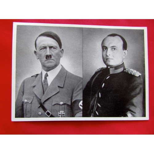 Hitler with Prince Paul Postcard