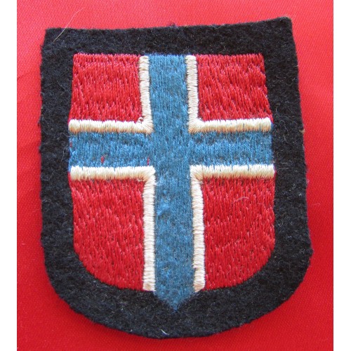 Waffen SS Norwegian Volunteer Sleeve Shield Insignia # 6046