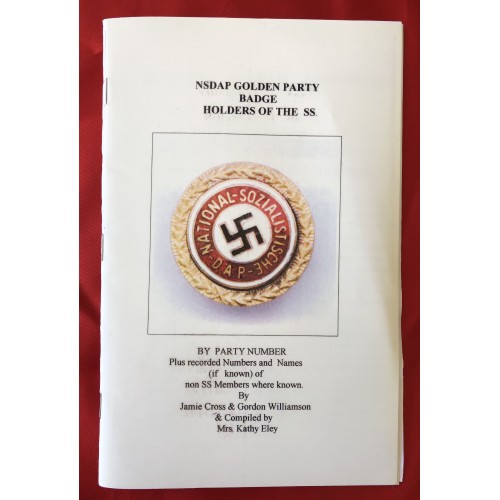 NSDAP Golden Party Badge Holders of the SS   # 6219