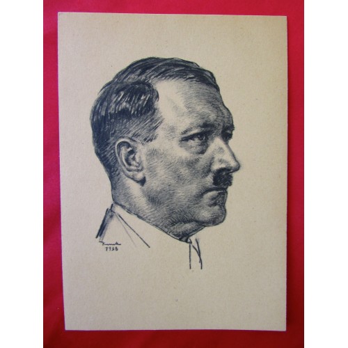 1938 Hitler Postcard # 6240