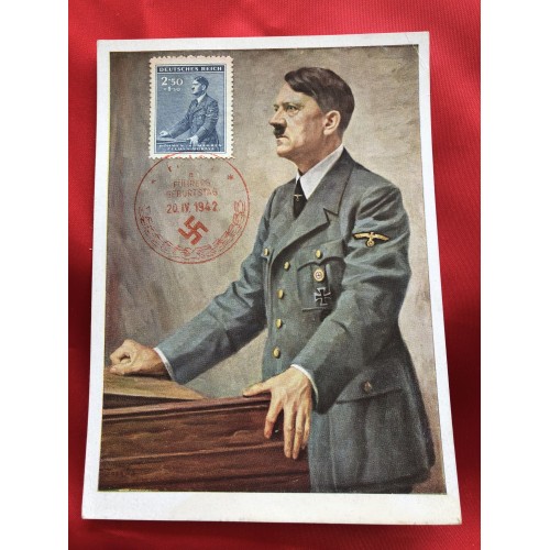 Führers Beburtstag Postcard