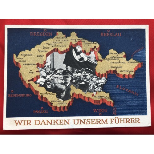 Wir Danken Unserm Führer Postcard # 6313