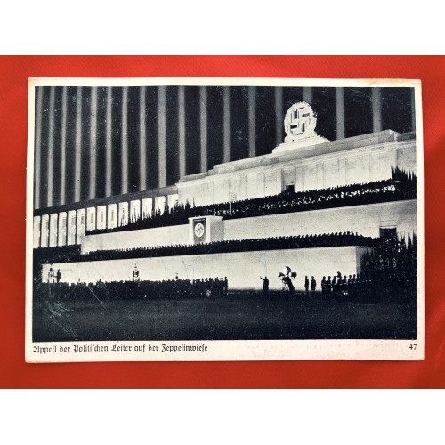 Appell Der Politischen Leiter auf Der Zeppelinwiese Postcard # 6343