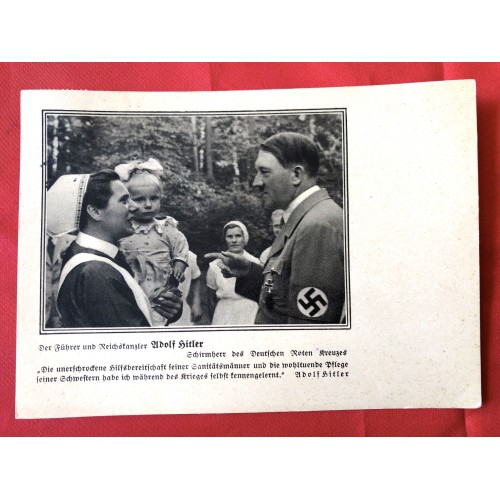 Hitler Roten Kreuzes Postcard # 6372